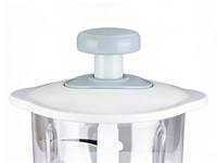 Écraseur d'ail en plastique, hachoir à viande manuel, lames en acier inoxydable, robot culinaire portatif durable, facile à nettoyer, portable pour