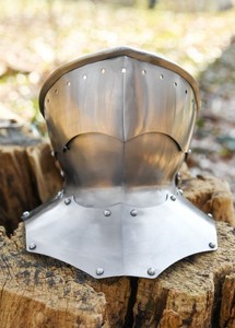 Armadura Medieval Gótica de Acero Pulido, Protector de Cuello de Caballero Hecho a Mano, Correas de Cuero Ajustables, Disfraz de Halloween - Product Image 6
