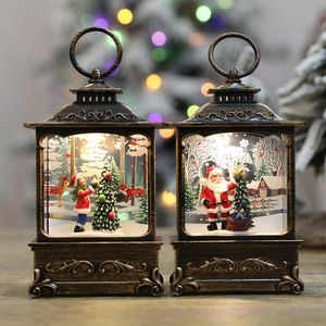 <strong>Wholesale</strong> New Style <strong>Christmas</strong> <strong>Gifts</strong> Square Indoor Santa Claus Lantern <strong>Christmas</strong> Tree Party Decoration - Product Image 1
