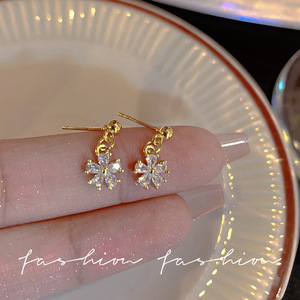 Mode S925 argent papillon <span class=keywords><strong>forme</strong></span> opale <span class=keywords><strong>croix</strong></span> boucles <span class=keywords><strong>d</strong></span>'oreilles Vintage fleur longue gland coeur haut sens - Product Image 5