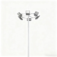 Fournisseur OEM personnalisé, lampadaire à mât haut de 25m 30m en acier galvanisé IP66, éclairage extérieur pour grandes surfaces, stades et cours