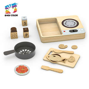 Ensemble de jeu d'imitation de boutique de crème glacée en <span class=keywords><strong>bois</strong></span> avec <span class=keywords><strong>caisse</strong></span> enregistreuse fonctionnelle, modèles de crème glacée réalistes et outils de service W10A312 - Product Image 6