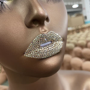 Tête de Mannequin HUAYANG en PVC Noir Glamour, Haute Qualité, Réaliste, <span class=keywords><strong>Femme</strong></span> Afro-Américaine, en Gros, avec Épaules, pour Perruques - Product Image 4