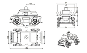 Piattaforma di Ricerca Professionale: LiDAR 3D SLAM, Riconoscimento Visivo AI e Navigazione RTK per Esterni su Chassis Mobile AMR - Product Image 5
