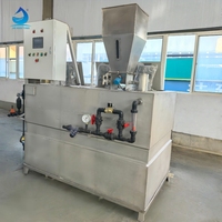Automatische Chemikaliendosiermaschine PAM PAC Auflösungs- und Dosiergerät Druckbehälter Edelstahl 304 PLC-Steuerungspumpe für Abwasser