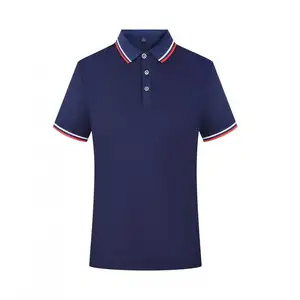 Brand Polyester Short Sleeve Polo T-shirt Custom Embroidered Logo Plain For Men Blank T Shirt Polo Shirt