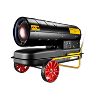 Chauffage d'appoint industriel au diesel à air chaud ventilé, 80 kW, à combustion indirecte au mazout, pour ateliers, garages et chantiers de construction