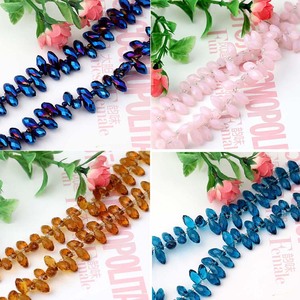 Perles de verre en forme de larme 6x12mm, perles en cristal en vrac pour la fabrication de bijoux, vente en gros auprès des fabricants - Product Image 1