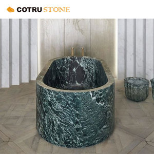 Verde <span class=keywords><strong>Alpi</strong></span> Oscuro. Bañera de Mármol Natural de Alta Calidad, Bañera de Piedra de Lujo Moderna para Interiores de Villa, Tamaño Personalizado - Product Image 2