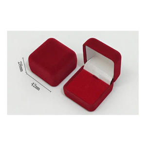 กล่องใส่ป้ายปกกำมะหยี่ขนาดเล็กสีฟ้า - Product Image 5