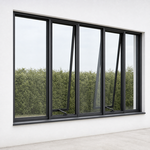 Ventana Abatible Vertical de Aleación de Aluminio <span class=keywords><strong>ROPO</strong></span> con Aislamiento Térmico para Escuelas, Baños, Cocinas y Talleres, AS2047 AS2208 - Product Image 2