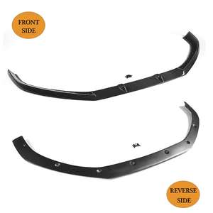 Kit carrosserie pour <span class=keywords><strong>Audi</strong></span> A4 S4 B9 2017 2018 2019, lèvre avant en fibre de carbone véritable, spoiler de pare-chocs, séparateur - Product Image 5