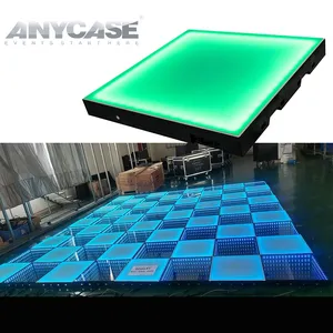 ANYCASE Wireless Control Easy Moving Wedding event Checkered 3D dance led tiles for rentals