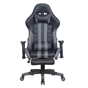Chaise de jeu pivotante en cuir synthétique de haute qualité à hauteur réglable, style exécutif pour jeux de course sur ordinateur 5960 Game Chai - Product Image 1