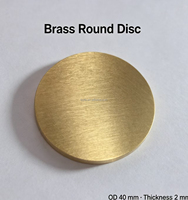 Disque rond en laiton massif poli, OD*Épaisseur, plaque de base de lampe en laiton anti-ternissement pour accessoires de luminaires suspendus et de lampes de table