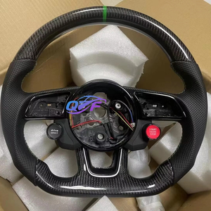 Volant de course en fibre de carbone adapté aux Audi R8 RS3 RS4 RS5 RS6 RS7 <span class=keywords><strong>S3</strong></span> S4 S5 A1 A3 A4 A5 A6 A7 Q3 Q5 Q7 - Product Image 1