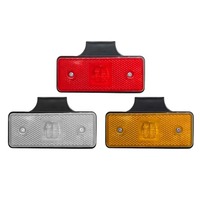 4 Feux arrière de remorque à LED Feux de gabarit latéraux de camion Rouge 24V avec prise
