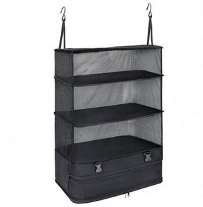 Muestra gratuita de organizador de armario colgante plegable, portátil y personalizado para viajes. - Product Image 4