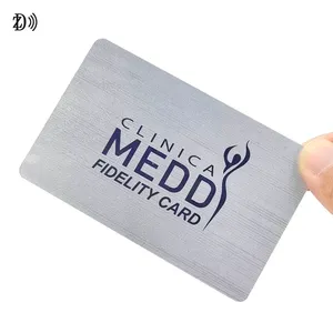 Tarjeta inteligente RFID de marca profesional, tarjeta de negocios inteligente, NFC, NTAG213/DNA 424