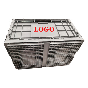 EU tiêu chuẩn nhiệm vụ nặng nề đóng mở hộp lưu trữ rắn có thể gập lại Stackable hậu cần kho lưu trữ công nghiệp sử dụng doanh thu Thùng - Product Image 5