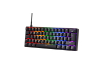 Clavier mécanique programmable filaire USB Type C RGB de haute qualité et durable, 61 touches, transmission haute vitesse pour utilisation sur ordinateur de bureau