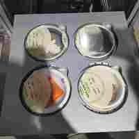 Machine de scellage à chaud pour barquettes alimentaires en plastique, avec remplissage de gaz et fonction MAP, pour plats préparés, viande, poisson, salade, avec film