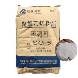 PVC SG5 / Raccords de tuyauterie en PVC Junzheng de la Mongolie intérieure / Granulés de résine PVC pour sols / Composé en poudre pour moulage - Product Image 1