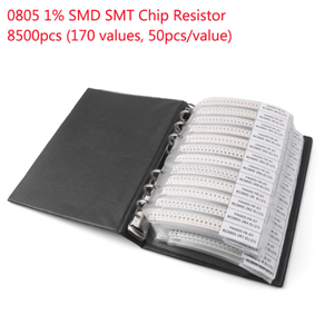 SMD resistore 0201/0402/0603/0805/1206 libro campione 1% 5% <span class=keywords><strong>0</strong></span> a 10M 170 valori * 50 pz 8500 pz Set campione assortito Kit elettronica - Product Image 6