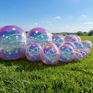 Boule miroir gonflable brillante avec pompe, personnalisable avec logo, en PVC, pour décoration - Vente flash - Product Image 1