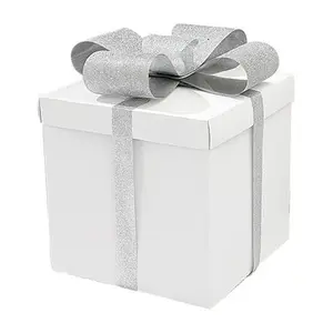 Packaging Silk Pillowcase Cardboard Custom Gift Box For Cosmetics With Ribbon Lid