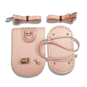 Sac de Base ovale Sac à dos tissé Matériel Flip Cover Coussin Base Nail Bottom Shaper avec trous pour bricolage Sac seau à tricoter - Product Image 5