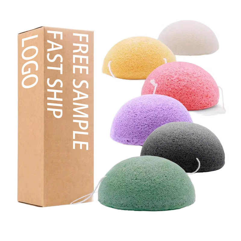 Custom Logo Ball Style Facial Sponge