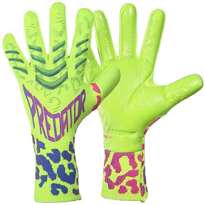 2025 NEW Professional Soccer Goalkeeper <b>Gloves</b> Leather Thickened Wear-Resistant Non-slip Lace-<b>up</b> Closure Finger Protection - Product Image 1