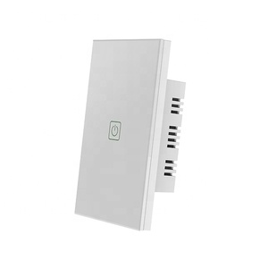 Interruptor de Luz Inteligente Barep, Interruptor Táctil WiFi de 1 Canal con Control por Aplicación Smart Life, Interruptor Unipolar Blanco - Product Image 1