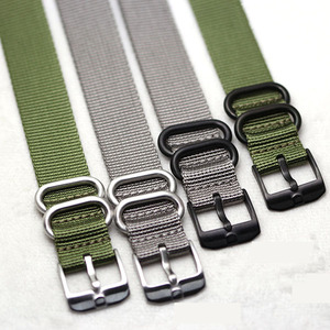 Su misura 18 millimetri 20 millimetri 22 millimetri 24 millimetri Heavy Duty Zulu Nylon Cinturino di Vigilanza Della Fascia Cinturino Nato - Product Image 5