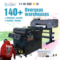 SA JHB Kempton Park Local YINGHE 2026 Nouvelle Machine DTF A2 avec Agitateur Double Tête XP600/I3200, Impression Rapide, Encre DTF CMYKW, Poudre et Film