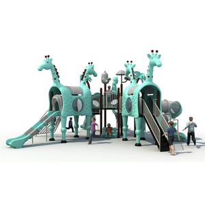 Toboggan en plastique d'extérieur pour enfants, aire de jeux multi-usages - Product Image 5