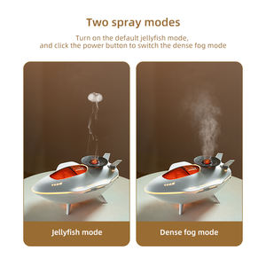 Difusor de Aromaterapia con Forma de Nave Espacial, 200 ml, Medusa, 2 Modos de Pulverización, 7 Luces LED, Simulación 3D, Decoración de Escritorio para Dormitorio, Humidificador de Aire - Product Image 4