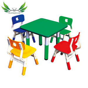 Mesa <span class=keywords><strong>de</strong></span> Juego y Estudio Rectangular <span class=keywords><strong>de</strong></span> Madera para Niños, Moderna, Popular, Económica, en Oferta, para 4 Niños - Product Image 5