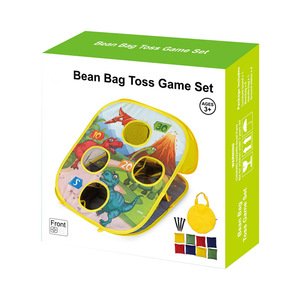 เกมโยนถุงถั่วจินหยิงสำหรับเด็ก กระดานคอร์นโฮลสองด้าน ลายไดโนเสาร์จูราสสิค พร้อมถุงถั่ว 8 ใบ ของเล่นกลางแจ้ง - Product Image 6