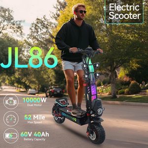 Scooter Eléctrico Todoterreno de Alto Rendimiento con Motor Dual de 10000W, 55 MPH, Llantas de Carretera de 13\", Alcance de 75 Millas, 60V 40Ah, Potencia Máxima 150 kg - Product Image 3