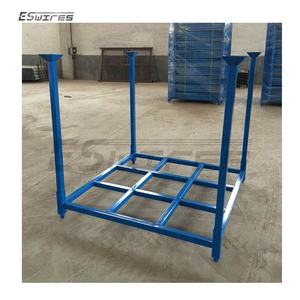 Stacking storage metal steel large 1t loading capacity collapsible pallet racking for tires