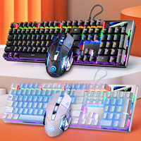 87 Tombol Permainan RGB Hijau Sumbu Permainan Komputer Sumbu Merah Diskon Besar Kabel Bercahaya PC Set Keyboard Mekanik