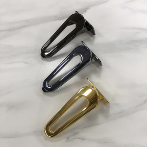 Lu Ye Furniture Legs 15Cm Carbon Steel Plated Gold <b>Black</b> Blue For Sofa Coffee Table Cabinet Bed <b>Bathroom</b> Vanity - Product Image 3