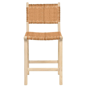 Percy Counter <b>Stool</b> With Back Animal Hyde/Hide/Leather and <b>Wood</b> Durable High Bar <b>Stool</b> for Home Bar & Dining Room - Product Image 2