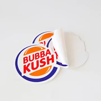 Label Kemasan Tahan Cuaca dan Tahan Lama dengan Perekat, Stiker Logo PVC Potong Satu per Satu yang Dapat Disesuaikan, Stiker PVC Kustom
