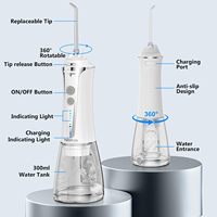 H2ofloss professionnel eau dentaire fil sans fil 5 Modes Portable irrigateur Oral IPX7 étanche dents nettoyage fil d'eau