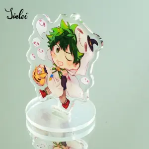 Jinlei Creatieve Hoge Kwaliteit Custom Anime Cartoon Acryl Sleutelhanger Bedrukt Transparant Plastic Epoxy Sleutelhanger Met Design