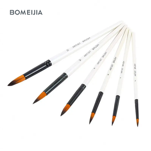 BOMEIJIA A0647R 6 pezzi in Nylon sintetico bianco perla pennelli per artista per pittura ad acquerello a olio acrilico - Product Image 2