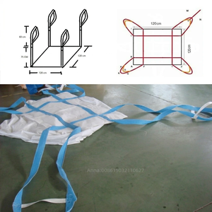 สายรัดพลาสติก PP 100% แบบไขว้ มุมโค้ง สำหรับ<span class=keywords><strong>กระสอบ</strong></span>ใหญ่ ราคาสำหรับบรรจุปุ๋ยทางการเกษตร สารเคมี ทราย ปูนซีเมนต์ปอร์ตแลนด์ 1000 กก. - Product Image 5